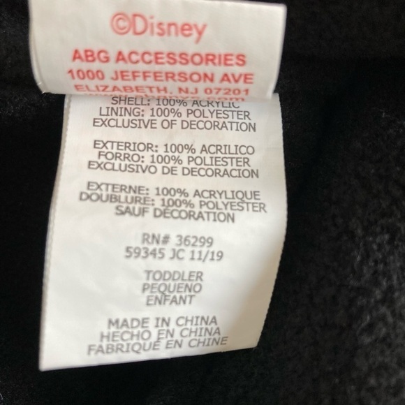 Mickey Mouse Toddler Hat w Ties Walt Disney World One Size - Picture 6 of 7